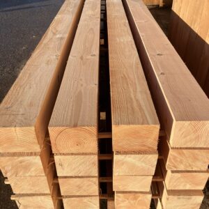 a stack of scottish douglas fir beams