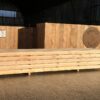 a stack of scottish douglas fir beams